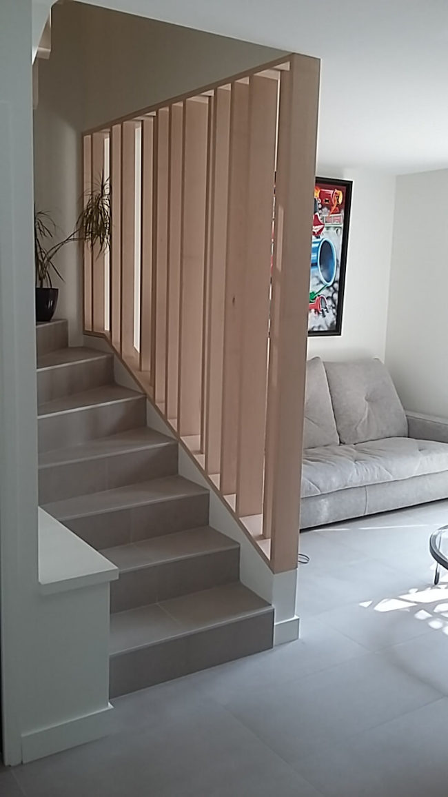 Création d'un escalier et de son garde corps sur-mesure