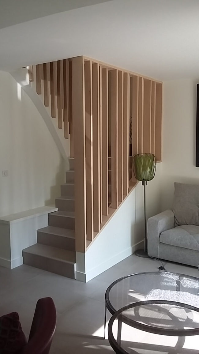 Création d'un escalier et de son garde corps sur-mesure