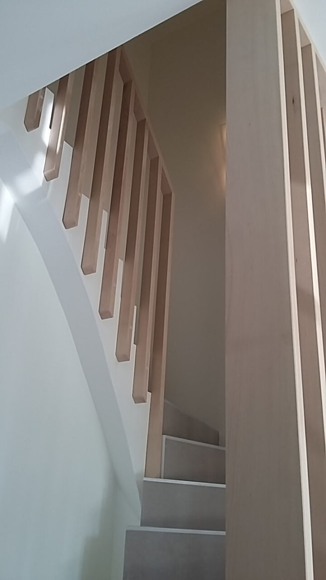 Création d'un escalier et de son garde corps sur-mesure