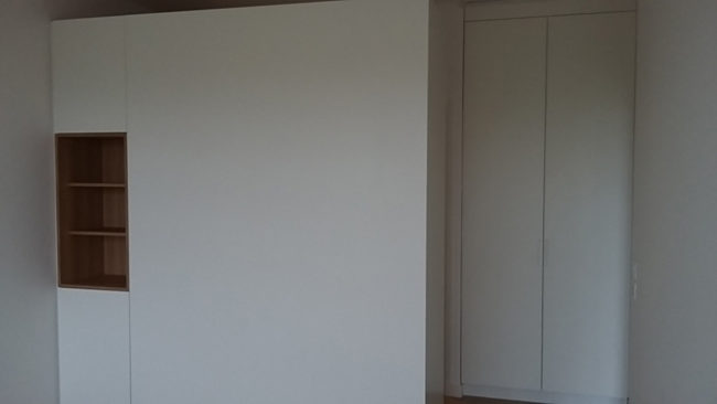 Aménagement d'une chambre et de son dressing