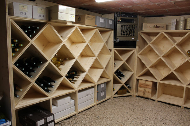 Aménagement d'une cave à vin