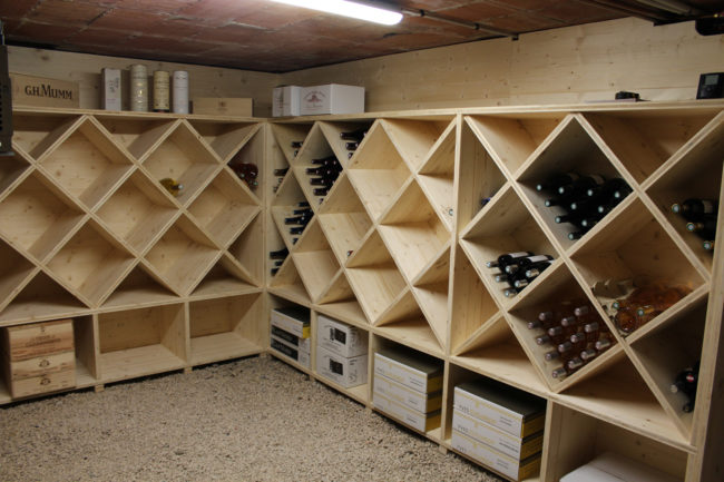Aménagement d'une cave à vin
