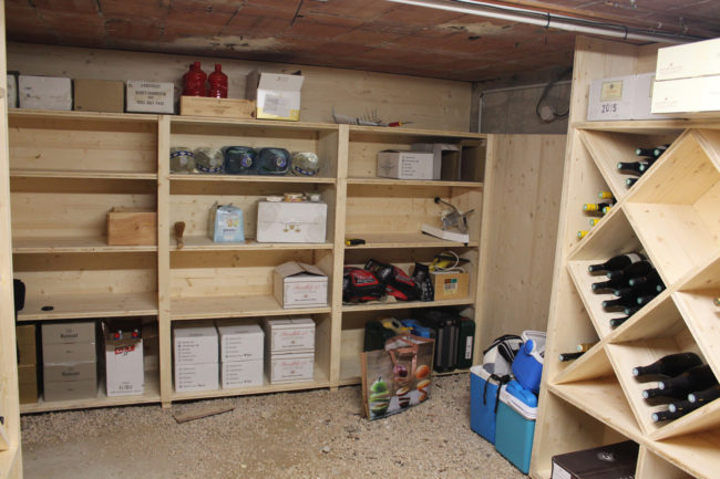 Aménagement d'une cave à vin