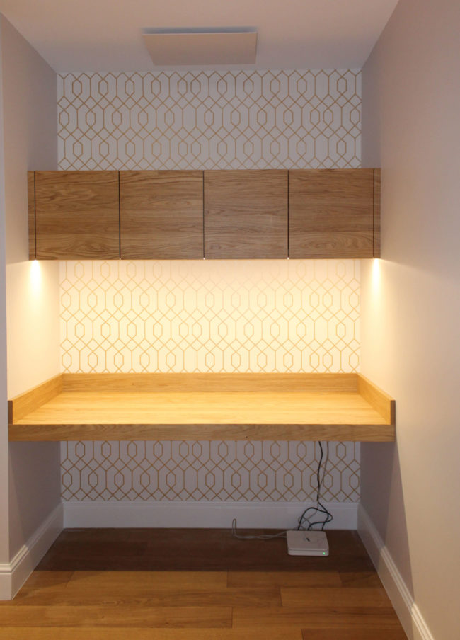 Création d'un bureau sur-mesure et de ses rangements