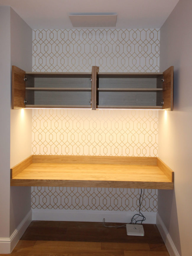 Création d'un bureau sur-mesure et de ses rangements